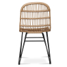 Buy Synthetic wicker dining chair  Natural wood 59255 - in the UK