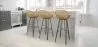 Rattan Bar Stool with Armrests - Boho Bali Style - 75cm - Many image 7
