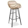 Rattan Bar Stool with Armrests - Boho Bali Style - 75cm - Many image 7