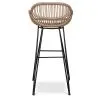 Rattan Bar Stool with Armrests - Boho Bali Style - 75cm - Many image 7
