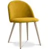 Dining Chair - Upholstered in Fabric - Scandinavian Style - Evelyne image 7