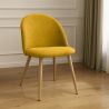 Dining Chair - Upholstered in Fabric - Scandinavian Style - Evelyne image 7