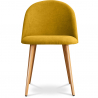 Buy Dining Chair Evelyne Scandinavian Design Premium Yellow 59261 - in the UK