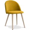 Dining Chair - Upholstered in Fabric - Scandinavian Style - Evelyne image 7