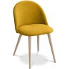 Dining Chair - Upholstered in Fabric - Scandinavian Style - Evelyne image 7