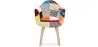Patchwork Upholstered Dining Chair with Armrests - Pixi image 7