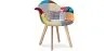 Patchwork Upholstered Dining Chair with Armrests - Pixi image 7