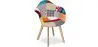 Patchwork Upholstered Dining Chair with Armrests - Pixi image 7