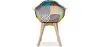 Patchwork Upholstered Dining Chair with Armrests - Pixi image 7