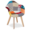 Buy Dining Chair Dominic Scandi style Premium Design - Patchwork Patty Multicolour 59265 in the United Kingdom