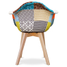 Buy Dining Chair Dominic Scandi style Premium Design - Patchwork Patty Multicolour 59265 with a guarantee