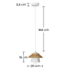 Buy  Ceiling Lamp - Scandinavian Style Pendant Lamp - Gerd White 59247 - in the UK