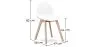 Fabric Upholstered Dining Chair - Scandinavian Style - Denisse image 7