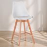 Scandinavian Style Stool - Wooden Legs - Denisse image 7