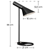 Buy Desk Lamp - Flexo Lamp - Narn Black 14633 with a guarantee