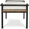 Buy Design bench with cushions - Wood - 3 seats - Lum Cream 59298 in the United Kingdom