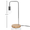 Buy Table Lamp - Desk Lamp - Scandinavian Design - Bruce Silver 59299 - in the UK