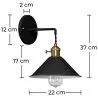 Wall Sconce Lamp - Vintage Design - Curie image 7