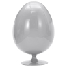 Buy 
Egg Design Armchair - Upholstered in Fabric - Eny Light grey 59313 in the United Kingdom