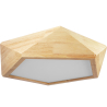 Buy Ceiling Lamp - Scandinavian Design Flush Mount - Akira Natural wood 59307 - in the UK