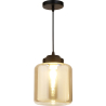 Buy Mikelo pendant lamp - Metal and crystal Black 59331 - prices