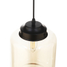 Buy Mikelo pendant lamp - Metal and crystal Black 59331 in the United Kingdom