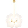 Buy Crystal Ball Ceiling Lamp - Pendant Lamp - Jacobella White 59344 - prices