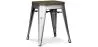Industrial Design Stool - Wood & Steel - 45cm -Stylix image 7