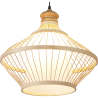 Buy Bamboo Ceiling Lamp - Boho Bali Design Pendant Lamp - Amara Natural wood 59353 in the United Kingdom