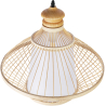 Buy Bamboo Ceiling Lamp - Boho Bali Design Pendant Lamp - Amara Natural wood 59353 home delivery