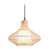 Buy Bamboo Ceiling Lamp - Boho Bali Design Pendant Lamp - Amara Natural wood 59353 - prices