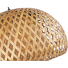 Buy Talli twisted Design Boho Bali ceiling lamp - Bamboo Natural wood 59354 with a guarantee
