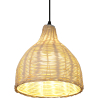 Buy Bamboo Ceiling Lamp - Boho Bali Design Pendant Lamp - Baro Natural wood 59355 - prices