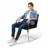 Office Chair with Armrests - Desk Chair Upholstered in Leatherette - Brama image 7