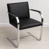 Office Chair with Armrests - Desk Chair Upholstered in Leatherette - Brama image 7