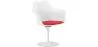 Dining Chair with Armrests - White Swivel Chair -Tulipan image 7