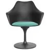 Dining Chair with Armrests - Black Swivel Chair - Tulipan image 7
