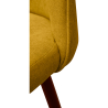 Buy Fabric Upholstered Stool - Scandinavian Design - 73cm - Evelyne Yellow 59357 in the United Kingdom