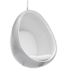 Buy Hanging Egg Design Armchair - Upholstered in Fabric - Eny Light grey 59352 - prices