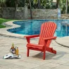 Wooden Outdoor Chair with Armrests - Adirondack Garden Chair - Adirondack image 7