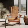 Wooden Outdoor Chair with Armrests - Adirondack Garden Chair - Adirondack image 7