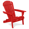Buy Wooden Outdoor Chair with Armrests - Adirondack Garden Chair - Adirondack Red 59415 - in the UK
