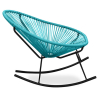 Buy Outdoor Chair - Garden Rocking Chair - Acapulco Black 59411 at Privatefloor