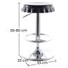 Swivel Barstool - Metal Design - Bottle image 7