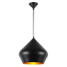 Buy Aluminum Ceiling Lamp - Industrial Design Pendant Lamp - Strong Black 22729 - in the UK