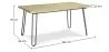 Rectangular Dining Table - Industrial Style - Wood and Metal - 150cm - Hairpin image 7