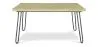 Rectangular Dining Table - Industrial Style - Wood and Metal - 150cm - Hairpin image 7