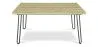 Rectangular Dining Table - Industrial Style - Wood and Metal - 150cm - Hairpin image 7