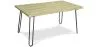 Rectangular Dining Table - Industrial Style - Wood and Metal - 150cm - Hairpin image 7