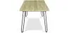 Rectangular Dining Table - Industrial Style - Wood and Metal - 150cm - Hairpin image 7